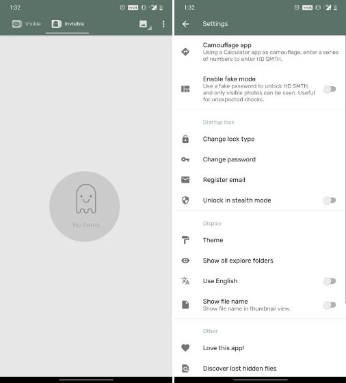 hide photo hide something