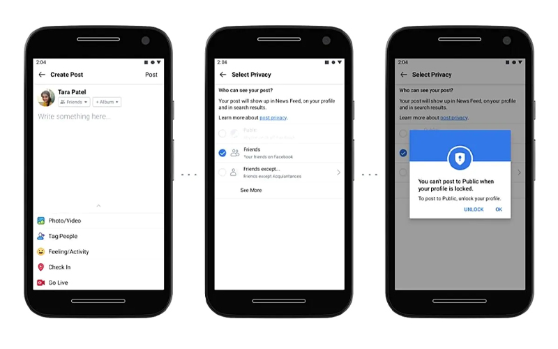 lock facebook profile