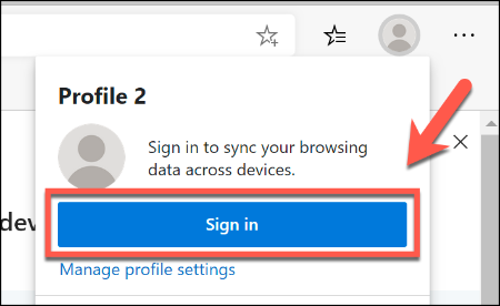 use multiple User Profiles in Microsoft Edge
