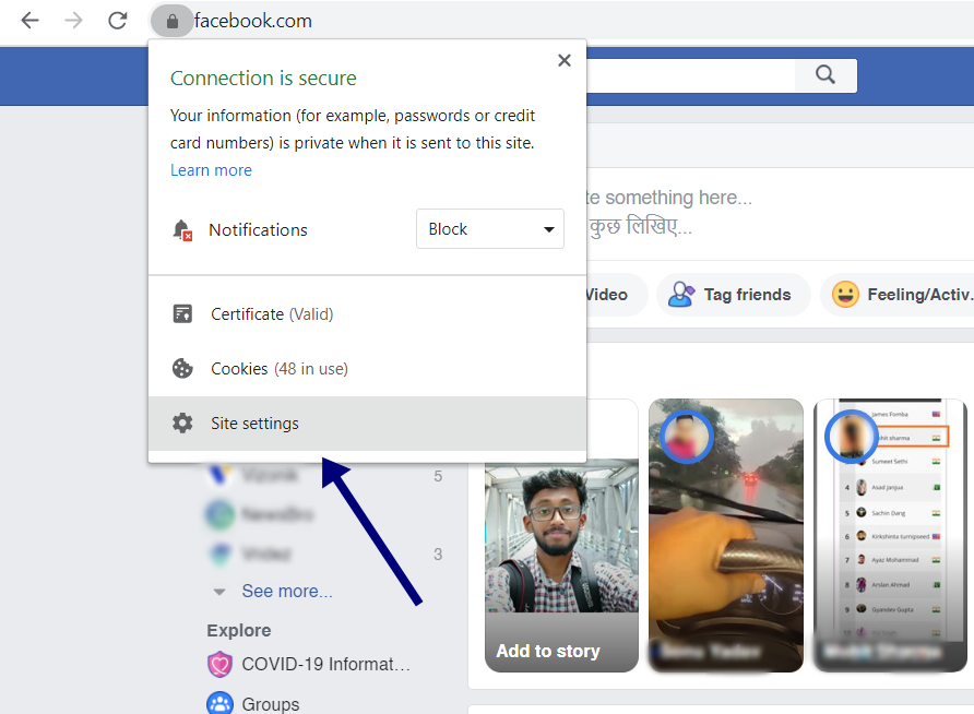 clear cache cookies chrome