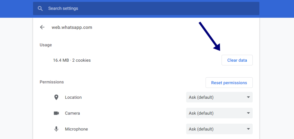 clear cache cookies chrome clear cache