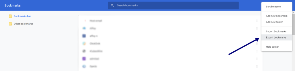 Export Chrome Bookmarks and export chrome Passwords