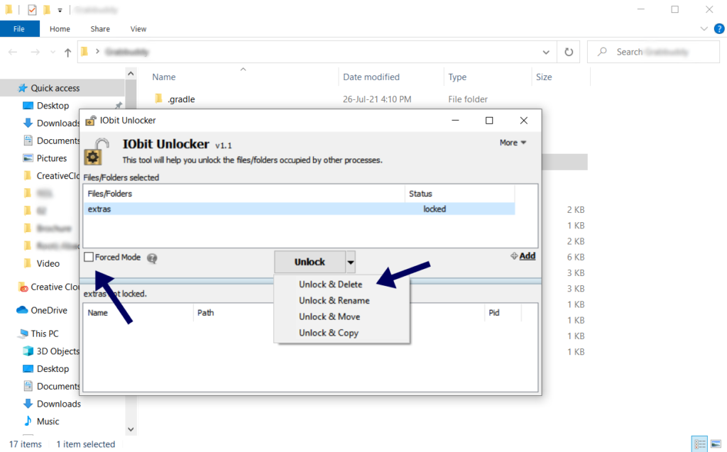 Force Delete a File, force delete a file in windows 10