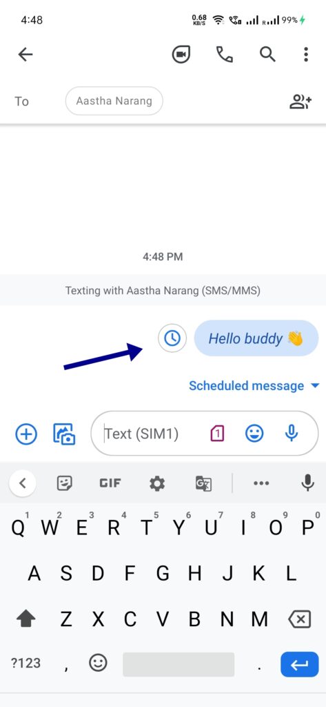 Sched­ule Text Mes­sages on Android, Sched­ule Text Mes­sages Android, Android Text Mes­sage Sched­uleing