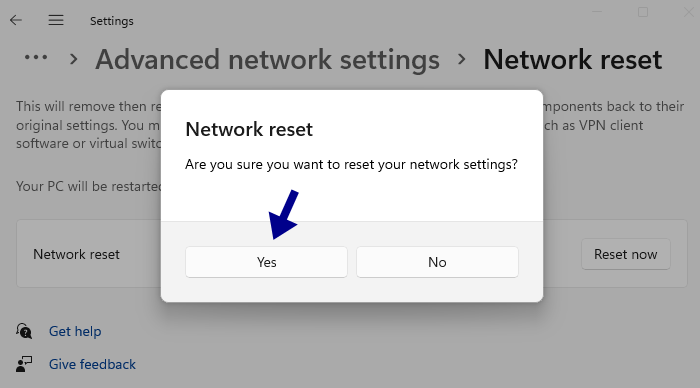 Reset Network Settings in Windows 11, Network Settings in Windows 11, Reset Network in Windows 11